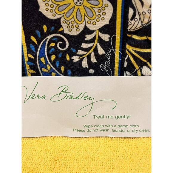 Vera Bradley Paisley Purse Satchel
Handbag Handheld Blue Yellow White - Picture 7 of 11